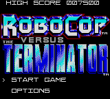 RoboCop versus The Terminator (USA, Europe) Title Screen